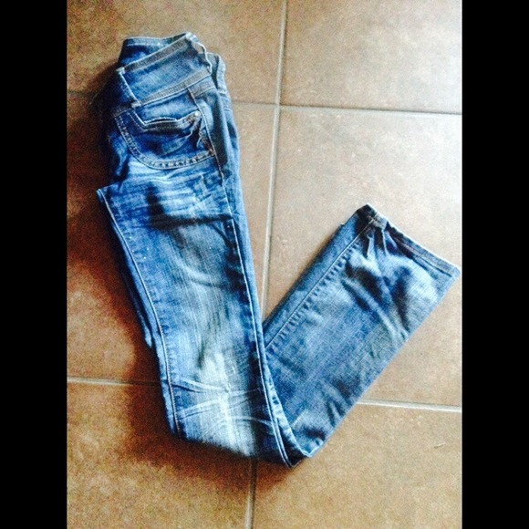Blue Light Washed Boot Cut Jeans
