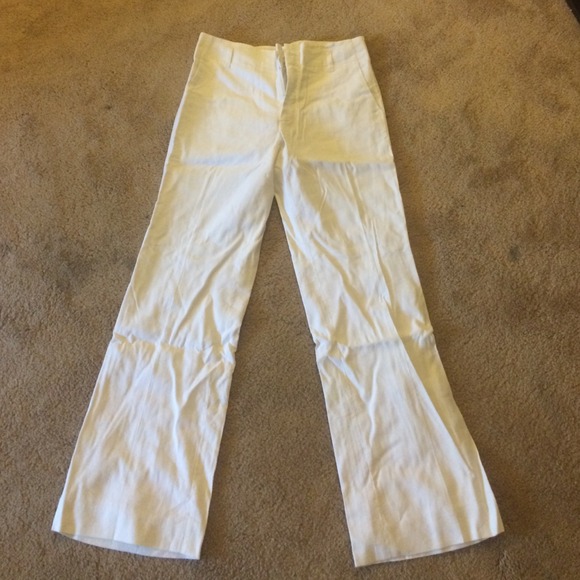 White linen pants.