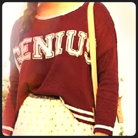 Forever 21 genius shirt red