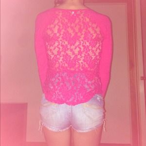 Pink Delia's Long-Sleeved Fashion Top