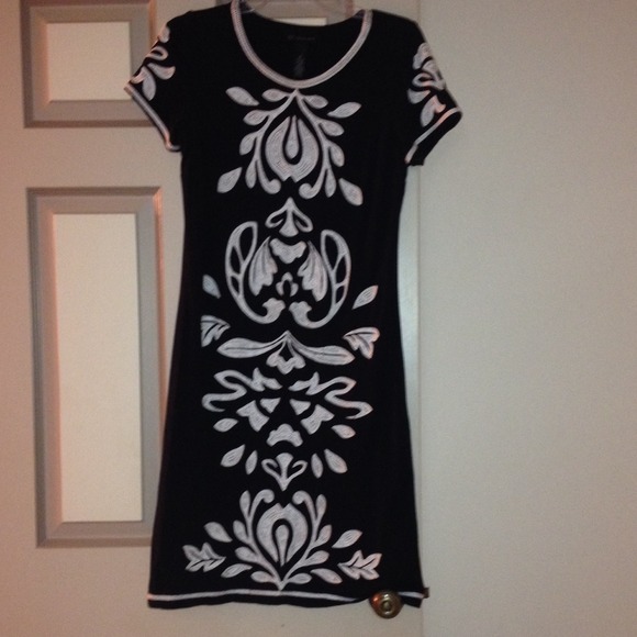 INC international Concepts Black and White Dress