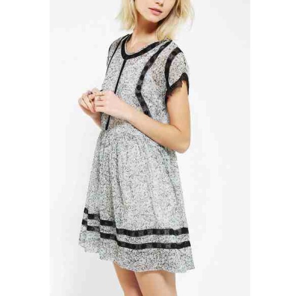 BUNDLE: Mint floral lace babydoll dress+ bracelet