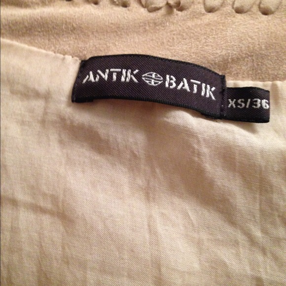 Suede Antik Batic jacket with exquisite detail