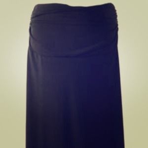 Long ankle length black wet seal skirt