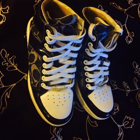 high top coach shoes