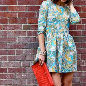 Retro paisley dress