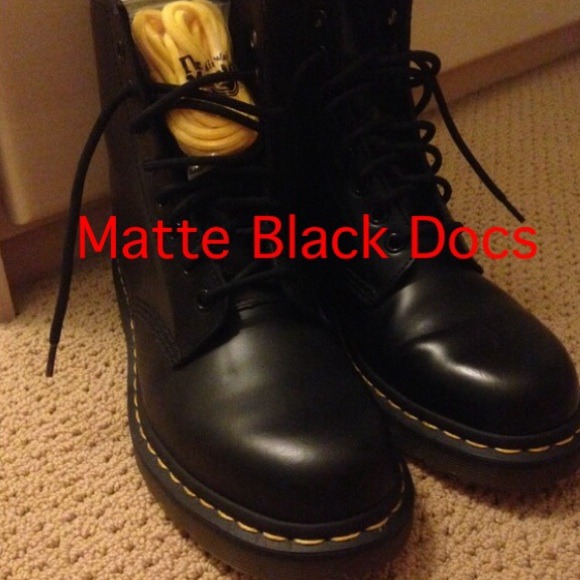 Matte Black Doc Martens