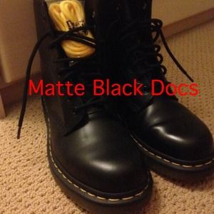 Matte Black Doc Martens
