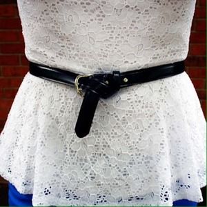 No Boundries Tops - White lace peplum top No Boundries Tops - White lace peplum top