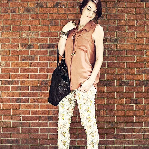 Jeans - Floral Skinny Jeans Jeans - Floral Skinny Jeans