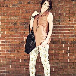 Jeans - Floral Skinny Jeans Jeans - Floral Skinny Jeans