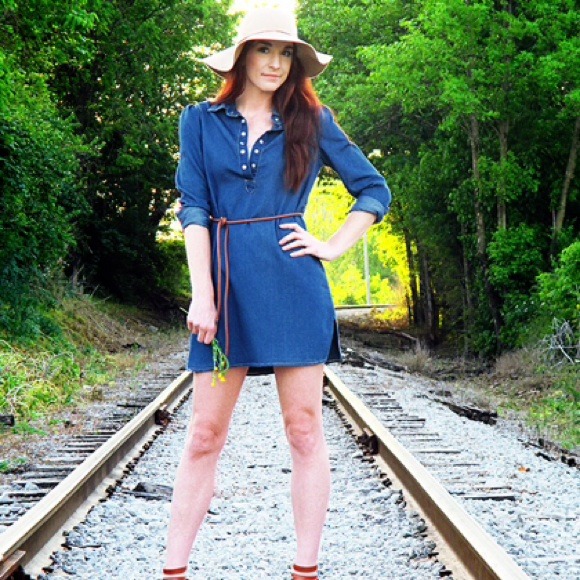 Dresses - Chambray Dress Dresses - Chambray Dress