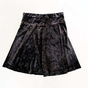 Forever 21 Skirts - Black velvet skater skirt Forever 21 Skirts - Black velvet skater skirt
