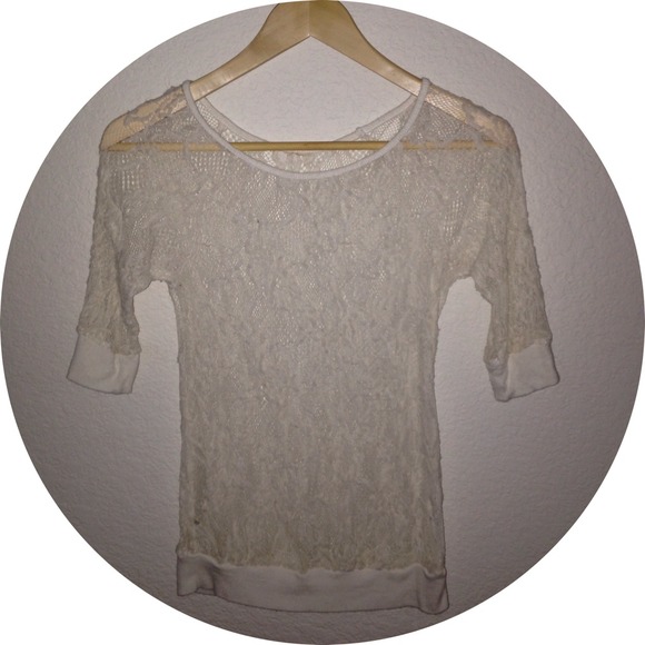 Lace Short Sleeve Top - Picture 2 of 4