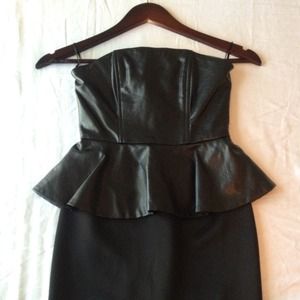Flattering Peplum Little Black Dress