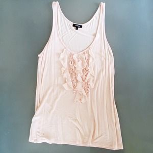 Express Tops - Pink ruffle tank Express Tops - Pink ruffle tank
