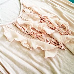 Express Tops - Pink ruffle tank Express Tops - Pink ruffle tank
