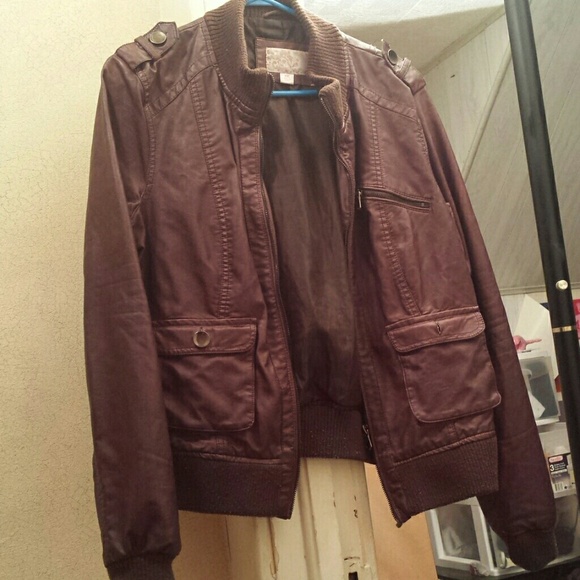 Faux leather jacket from target