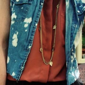 Jackets & Coats - Distressed denim vest Jackets & Coats - Distressed denim vest