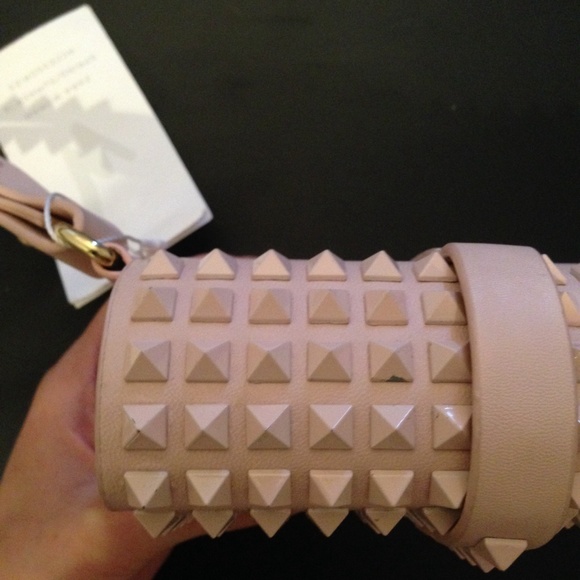 Zara Studded Mini Party Clutch Pink - Picture 3 of 4