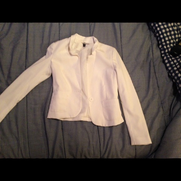 White H&M Blazer Size 2