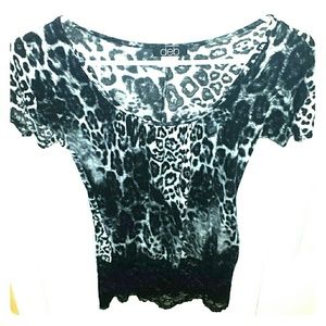 animal print blouse