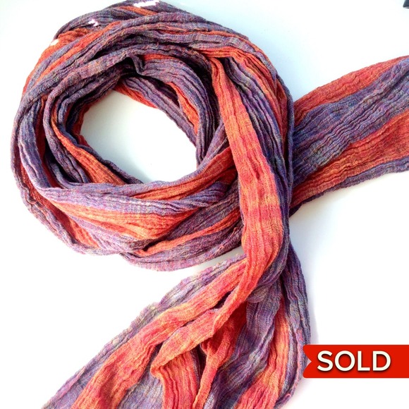 Gorgeous orange and purple scarf