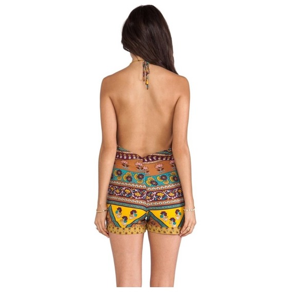 SOLD • Novella Royale Whiskey Romper Ethnic - Picture 2 of 3