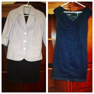 Knee length black dress. You can wear it anywhere