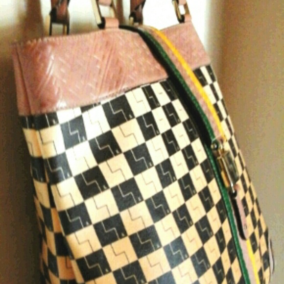 *RARE* L.A.M.B. Ombre Checkerboard Westfield Tote - Picture 3 of 4