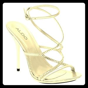 ALDO strappy gold  sandals