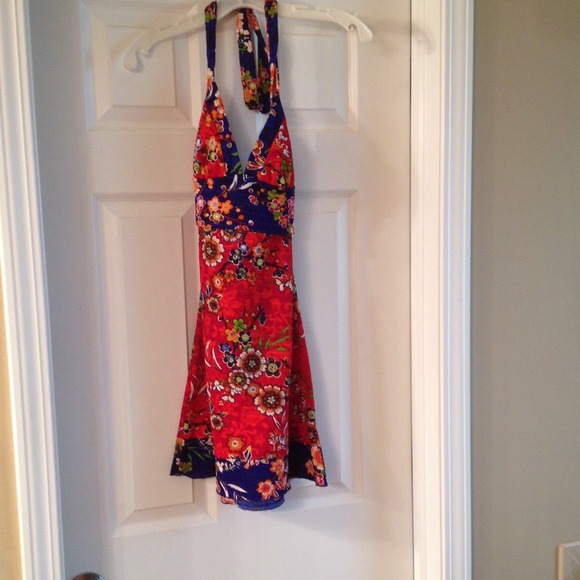 Halter mini dress
