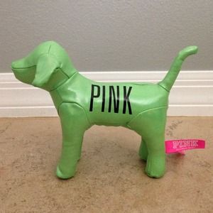 Victoria's Secret Green Metallic PINK Dog