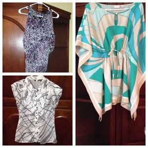 A bundle of work shirts