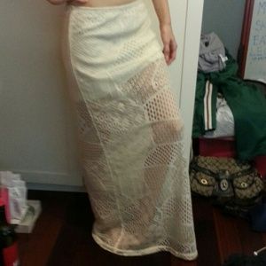 Lace skirt with built in slip.