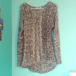 Black and White Sweater with Sequins