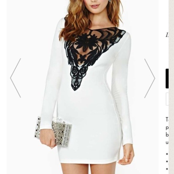 Sexy white lace dress