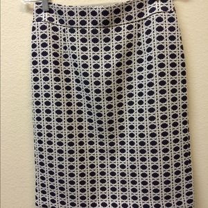 Banana Republic geometric pencil skirt