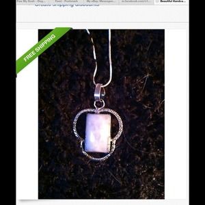 Moonstone and Sterling Silver Necklace
