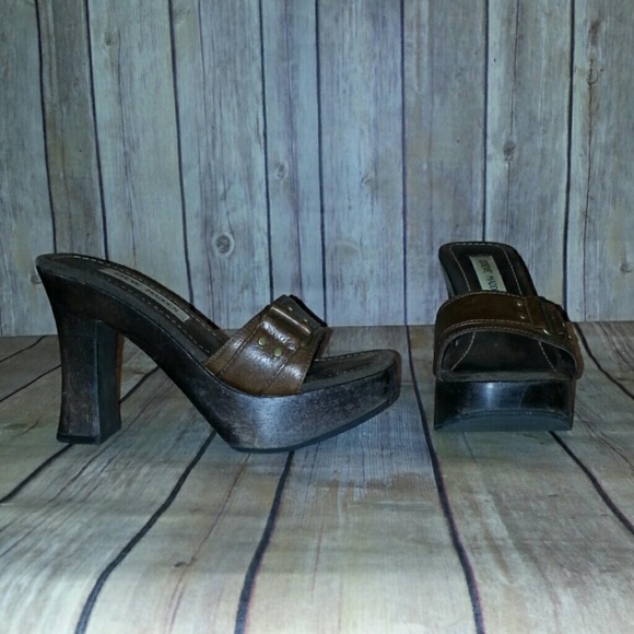 Steve Madden wooden heels