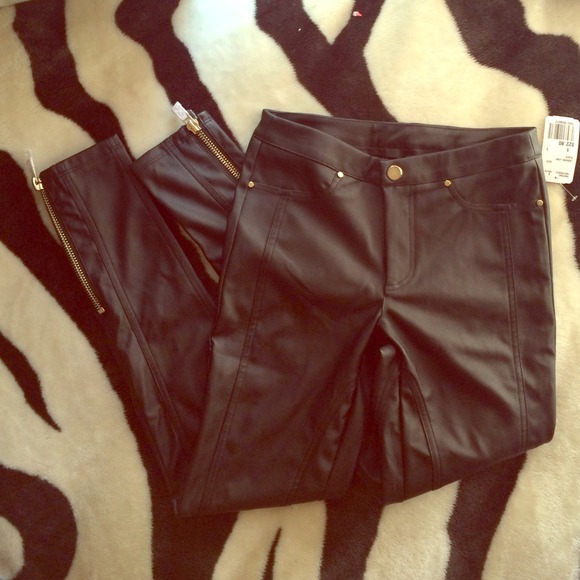 Leather-look Leggings