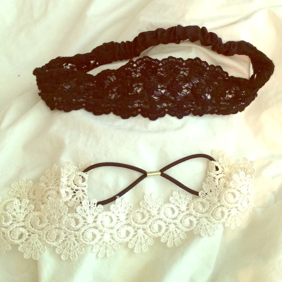 Black & ivory headbands