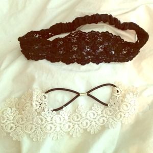 Black & ivory headbands