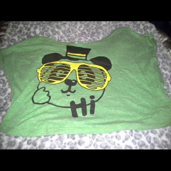 Adorable panda crop top!