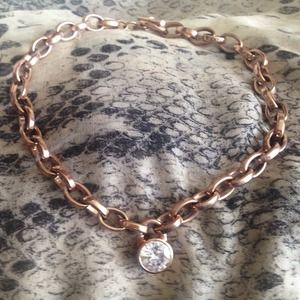 Michael Kors Monogram Brilliance Padlock Choker
