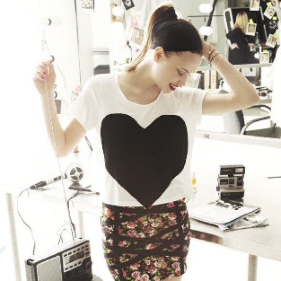 Heart crop top! 💜💜💜