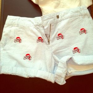 Preppy crossbones shorts! Size 4.