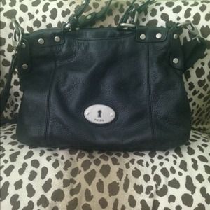 Black Fossil Handbag