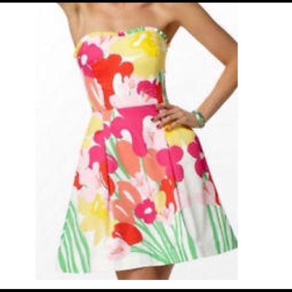 Size 2 Lilly Pulitzer Lavish Strapless Dress