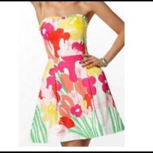 Size 2 Lilly Pulitzer Lavish Strapless Dress
